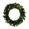 LED Arrow Pine Wreath Green (50cmD)