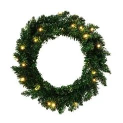 LED Arrow Pine Wreath Green (50cmD)