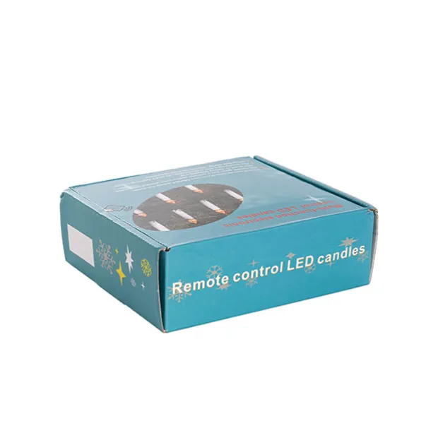 LED Christmas Flickering Candle w Clip Pack 10 White (10cmH)