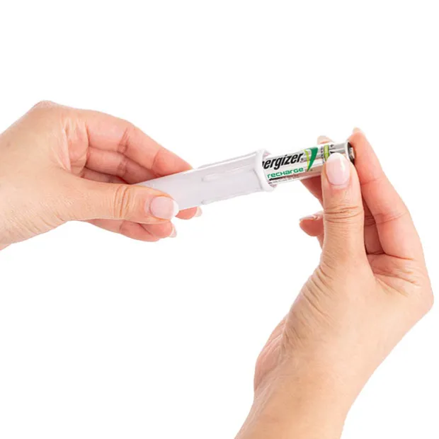 LED Christmas Flickering Candle w Clip Pack 10 White (10cmH)