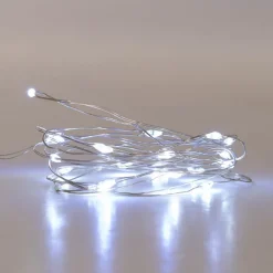 LED Fairy Seed Lights Waterproof 20Lights 2m 2xAA White