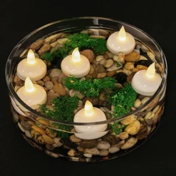LED Floating Tealight 3.5x4cmH White Pack 12
