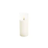 LED Glass Trueflame Flickering Event Pillar Candle 5x12.5cmH