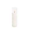 LED Glass Trueflame Flickering Event Pillar Candle 5x17.5cmH