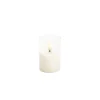 LED Glass Trueflame Flickering Votive Candle White 5x7.5cm
