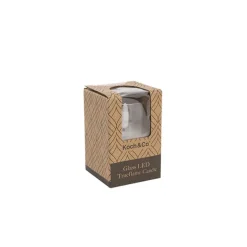 LED Glass Trueflame Flickering Votive Candle White 5x7.5cm