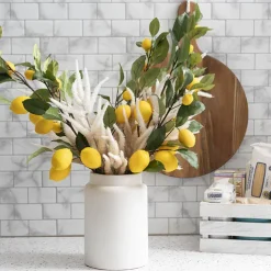 Lemon Branch Spray Yellow (89cmH)