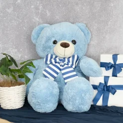 Liam Giant Teddy Bear Blue (105cmHT)