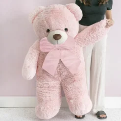 Liam Soft Giant Teddy Bear Soft Pink (130cmHT/90cmST)