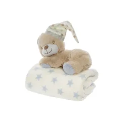 Liam Teddy Bear Gift Pack Blue (22cmHT)