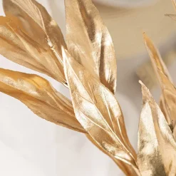Lily Leaf Spray Gold (75cmH)