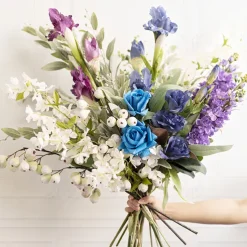 Lisianthus Spray Dusty Blue (89cmH)