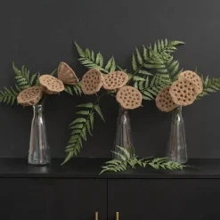 Lotus Pod Spray Brown (63cmH)