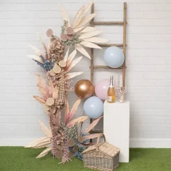 Lotus Pod Spray Dusty Pink (63cmH)