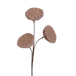 Lotus Pod Spray Dusty Pink (63cmH)