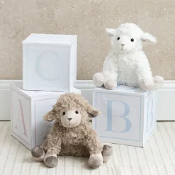 Louis Sitting Lamb Plush Soft Toy White (20cmST)