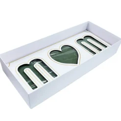 Love Mum Rose Flower Box with Foam Insert White(61x26x11Hcm)