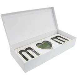 Love Mum Rose Flower Box with Foam Insert White(61x26x11Hcm)