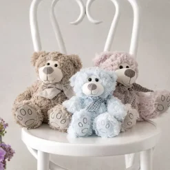 Luke Teddy Bear Baby Pink (20cmH)