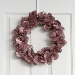 Lunari Leaf Rattan Wreath Dusty Pink (45cmD)