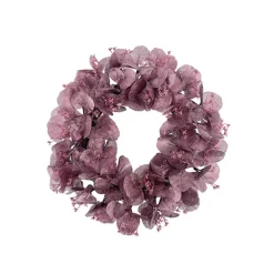 Lunari Leaf Rattan Wreath Dusty Pink (45cmD)