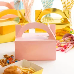 Lunch Box Cardboard Pink 5pk (20x16x12cm)