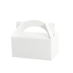 Lunch Box Cardboard White 5pk (20x16x12cm)