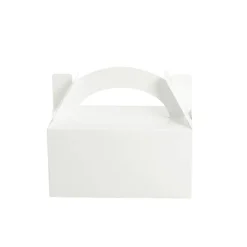 Lunch Box Cardboard White 5pk (20x16x12cm)