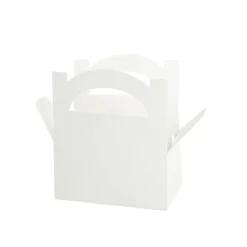 Lunch Box Cardboard White 5pk (20x16x12cm)
