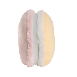 Macaron Cookie Squish Pillow Plush Puff Pink (30cmD)