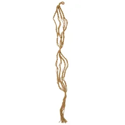 Macrame Hanging Double Pot Holder Twist Natural (140cm)
