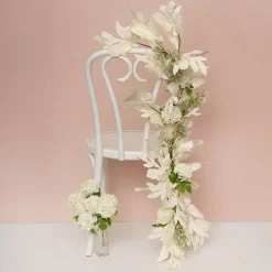 Maple Leaf Spray Off White (80cmH)