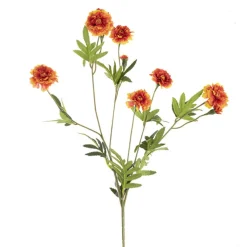 Marigold x 9 Head Spray Orange (5.5cmDx82cmH)