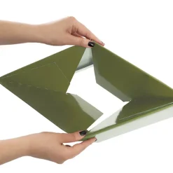 Medium No.6 Posy Box Autolock Base Pk10 Moss (16x12cmH)