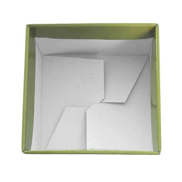 Medium No.6 Posy Box Autolock Base Pk10 Moss (16x12cmH)
