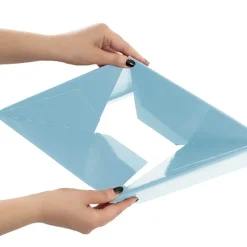 Medium No.6 Posy Box Autolock Base Pk10 Baby Blue (16x12cmH)