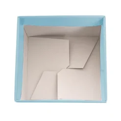 Medium No.6 Posy Box Autolock Base Pk10 Baby Blue (16x12cmH)