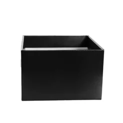 Medium No.6 Posy Box Autolock Base Pk10 Black (16x12cmH)