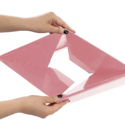 Medium No.6 Posy Box Autolock Base Pk10 Baby Pink (16x12cmH)