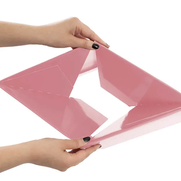 Medium No.6 Posy Box Autolock Base Pk10 Baby Pink (16x12cmH)