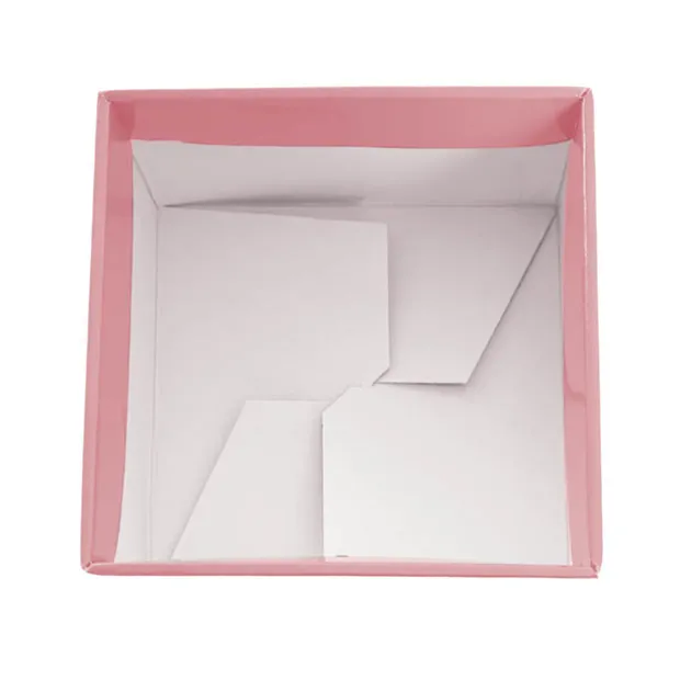 Medium No.6 Posy Box Autolock Base Pk10 Baby Pink (16x12cmH)