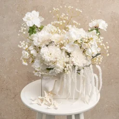 Medium No.6 Posy Box Autolock Pk10 Matte White (16x12cmH)