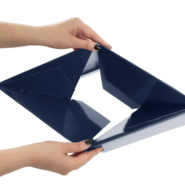 Medium No.6 Posy Box Autolock Base Pk10 Navy Blue (16x12cmH)