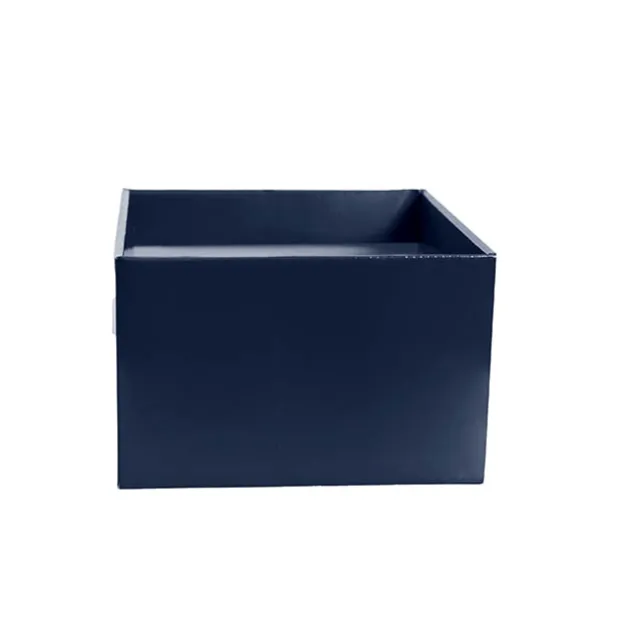 Medium No.6 Posy Box Autolock Base Pk10 Navy Blue (16x12cmH)
