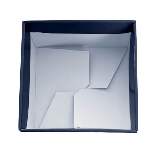 Medium No.6 Posy Box Autolock Base Pk10 Navy Blue (16x12cmH)