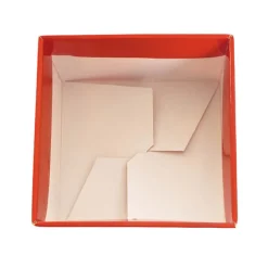 Medium No.6 Posy Box Autolock Base Pk10 Red (16x12cmH)