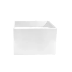 Medium No.6 Posy Box Autolock Base Pk10 White (16x12cmH)