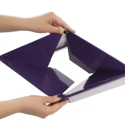 Medium No.6 Posy Box Autolock Base Pk10 Violet (16x12cmH)