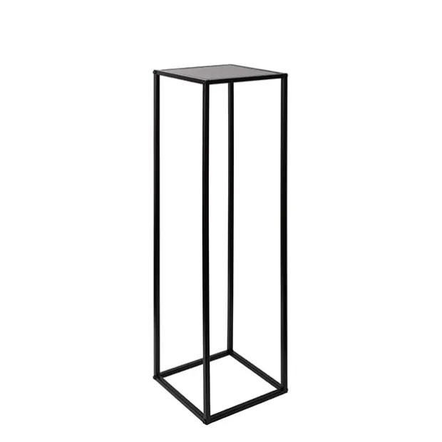 Metal Centrepiece Flower Table Stand KD Black (25x25x95cmH)