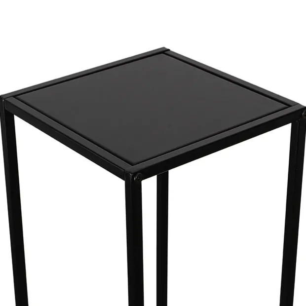 Metal Centrepiece Flower Table Stand KD Black (25x25x95cmH)